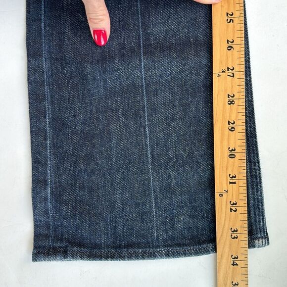 7 For All Mankind Women's Boot Cut Jeans - Dark Blue - Picture 12 of 13